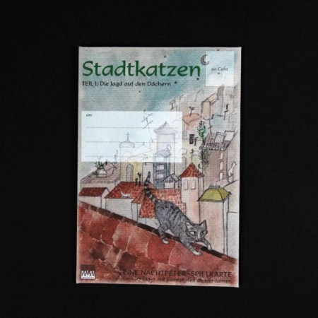 Nachtpeter Spielkarte "Stadtkatzen, Teil 1"